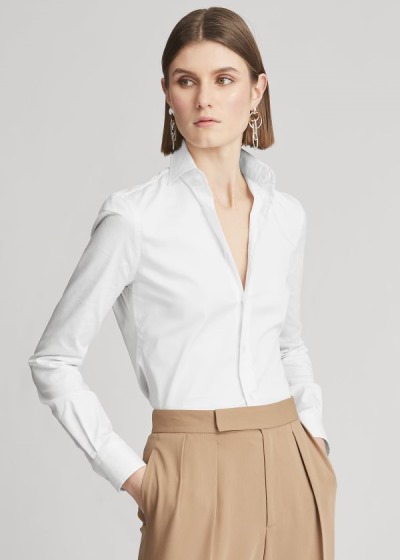 Dámské Košile Ralph Lauren Charmain Stretch Poplin - 98415-ZHES